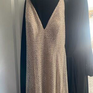 Chic Backless Cream Dress